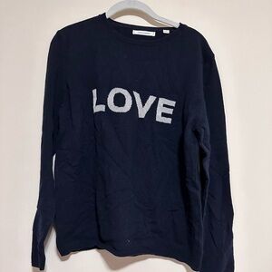 Chinti And Parker - LOVE Merino Wool & Cashmere Jumper & Grey Cardigan.